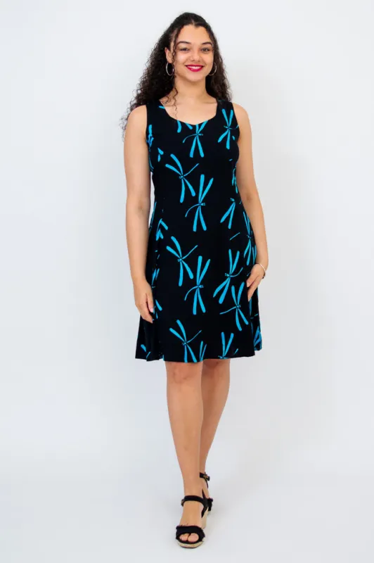 Sweet Sara Dress, Turquoise Dragonfly sold by Blue Sky