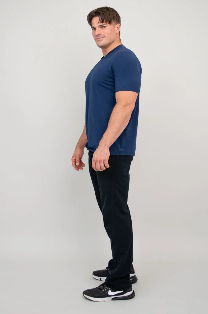 Adam Short Sleeve Shirt, Indigo, Bamboo sold by Blue Sky product image thumbnail 2