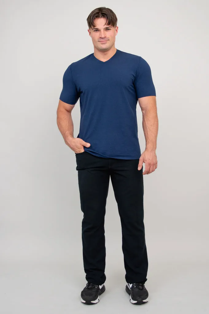 Adam Short Sleeve Shirt, Indigo, Bamboo sold by Blue Sky product image thumbnail 5