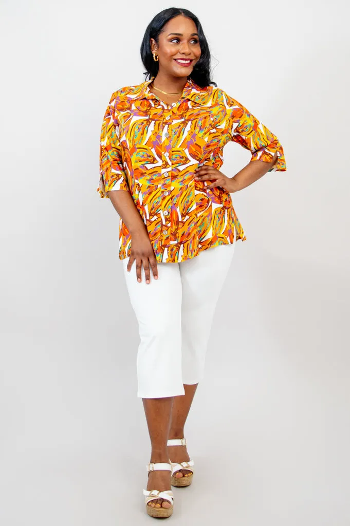 Lorine Blouse, Koko, Linen Bamboo - Final Sale sold by Blue Sky product image thumbnail 5