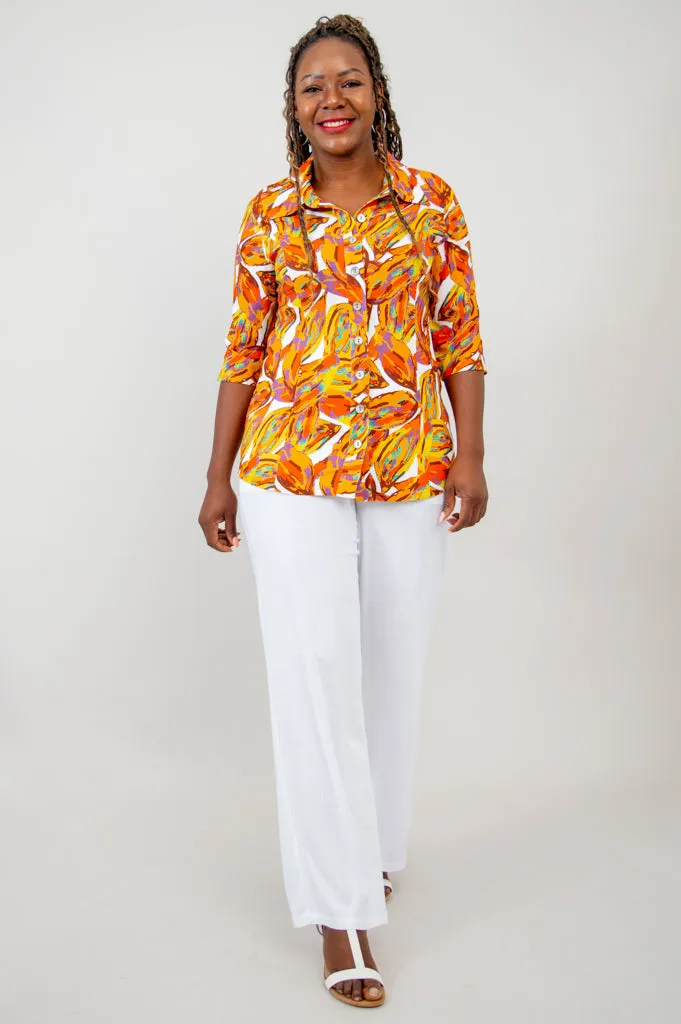 Lorine Blouse, Koko, Linen Bamboo - Final Sale sold by Blue Sky product image thumbnail 4