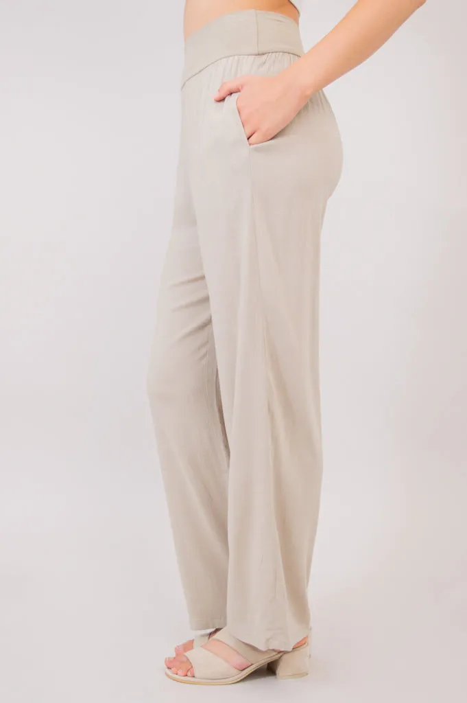 Landon Pant, Sand, Linen Bamboo sold by Blue Sky product image thumbnail 3