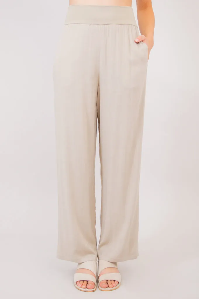 Landon Pant, Sand, Linen Bamboo sold by Blue Sky product image thumbnail 5