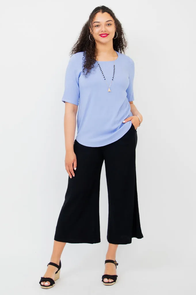 Liza Top, Periwinkle, Linen Bamboo- Final Sale sold by Blue Sky product image thumbnail 4