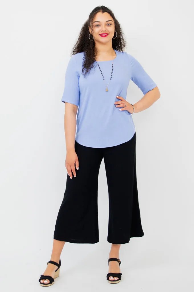 Liza Top, Periwinkle, Linen Bamboo- Final Sale sold by Blue Sky product image thumbnail 2
