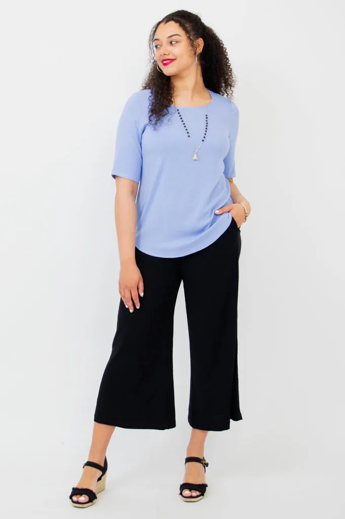Liza Top, Periwinkle, Linen Bamboo- Final Sale sold by Blue Sky product image thumbnail 5