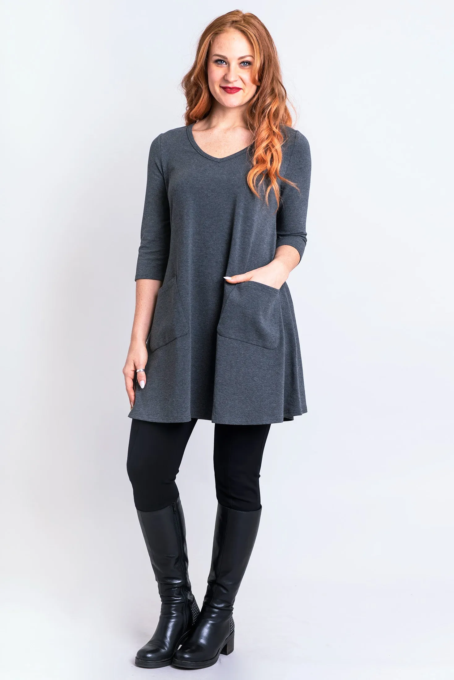 Veronica Tunic, Graphite, Bamboo - Final Sale sold by Blue Sky product image thumbnail 4