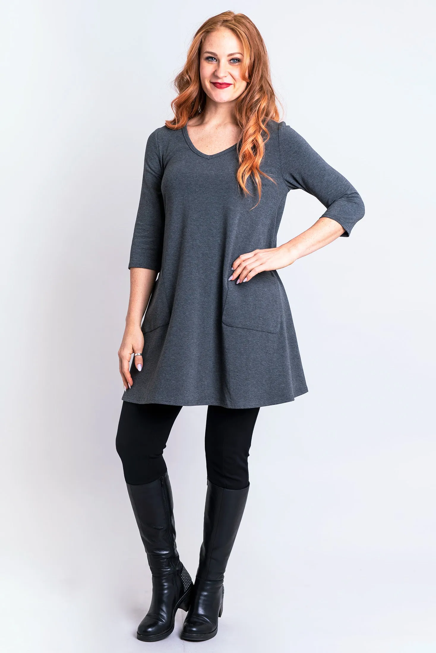 Veronica Tunic, Graphite, Bamboo - Final Sale sold by Blue Sky product image thumbnail 3