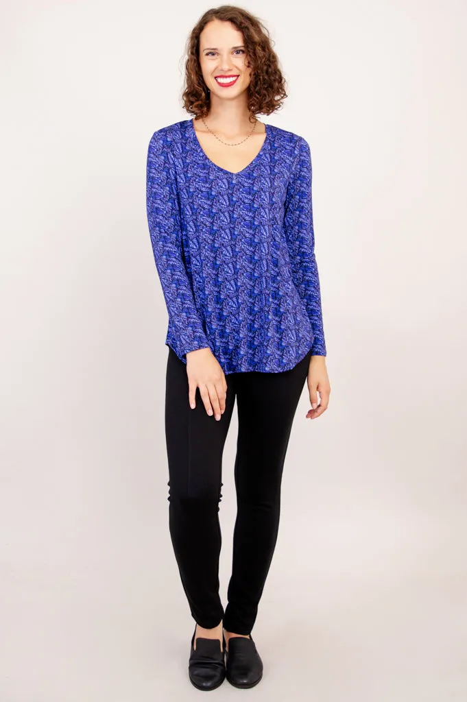 Jackie L/S Top, Midnight Leaves, Bamboo - Final Sale sold by Blue Sky product image thumbnail 4