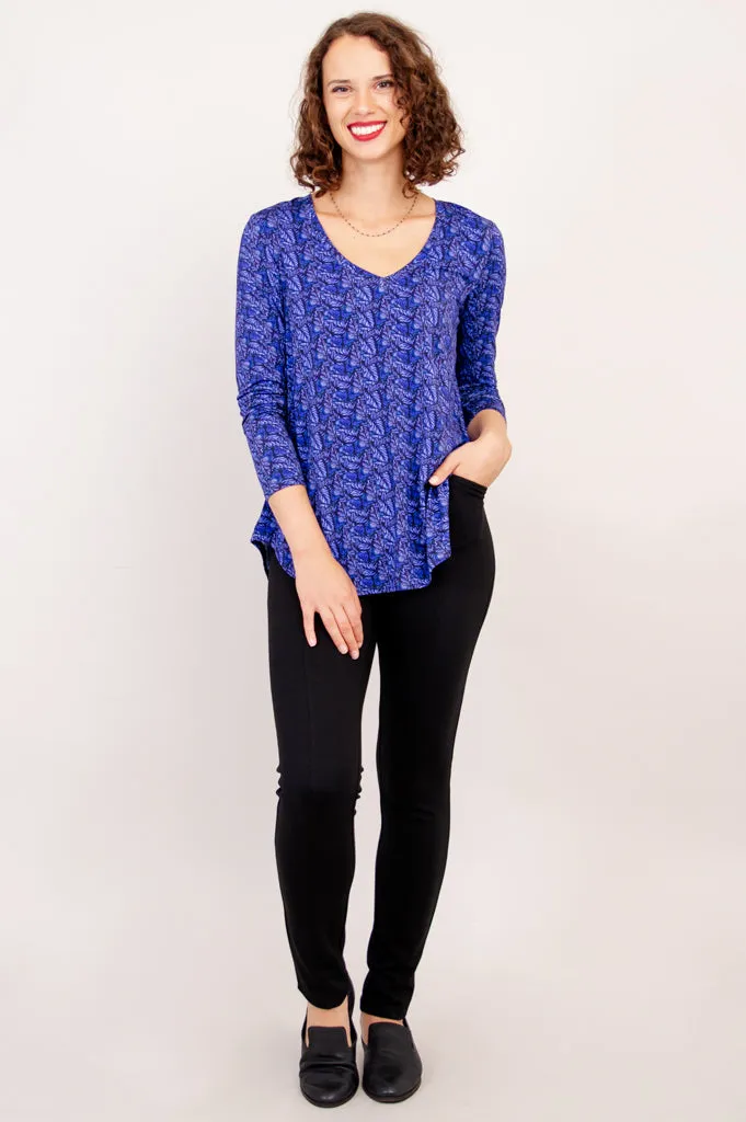 Jackie L/S Top, Midnight Leaves, Bamboo - Final Sale sold by Blue Sky product image thumbnail 3