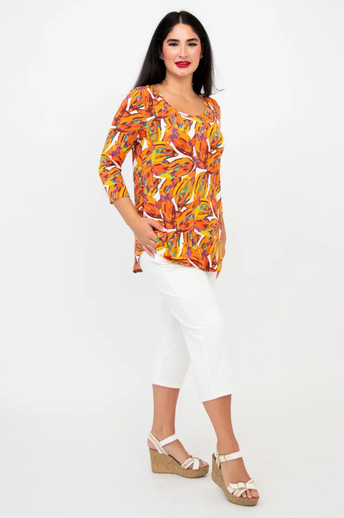 Jazz 3/4 Slv Top, Koko, Bamboo -Final Sale sold by Blue Sky product image thumbnail 3