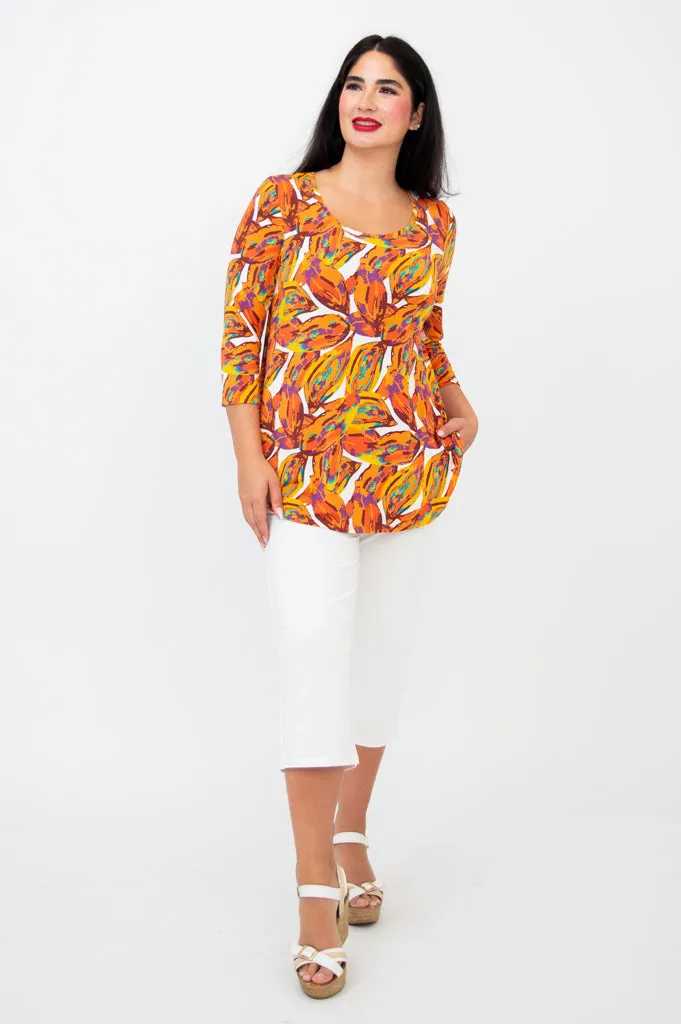 Jazz 3/4 Slv Top, Koko, Bamboo -Final Sale sold by Blue Sky product image thumbnail 2