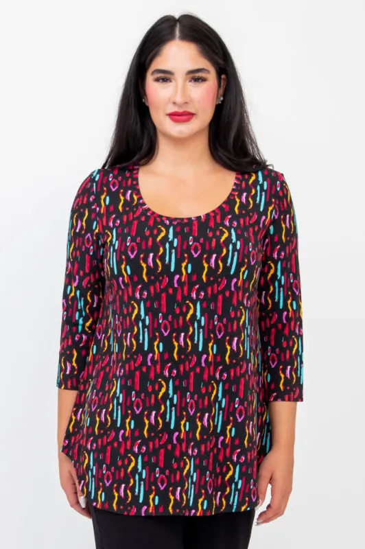 Jazz 3/4 Slv Top, Conga, Bamboo sold by Blue Sky