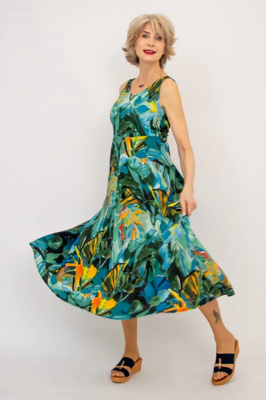 Coraline Dress, Greenroom, Linen Bamboo sold by Blue Sky