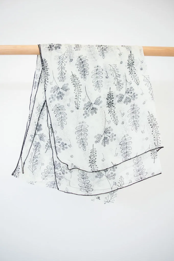 Silk Scarf, Leafy sold by Blue Sky