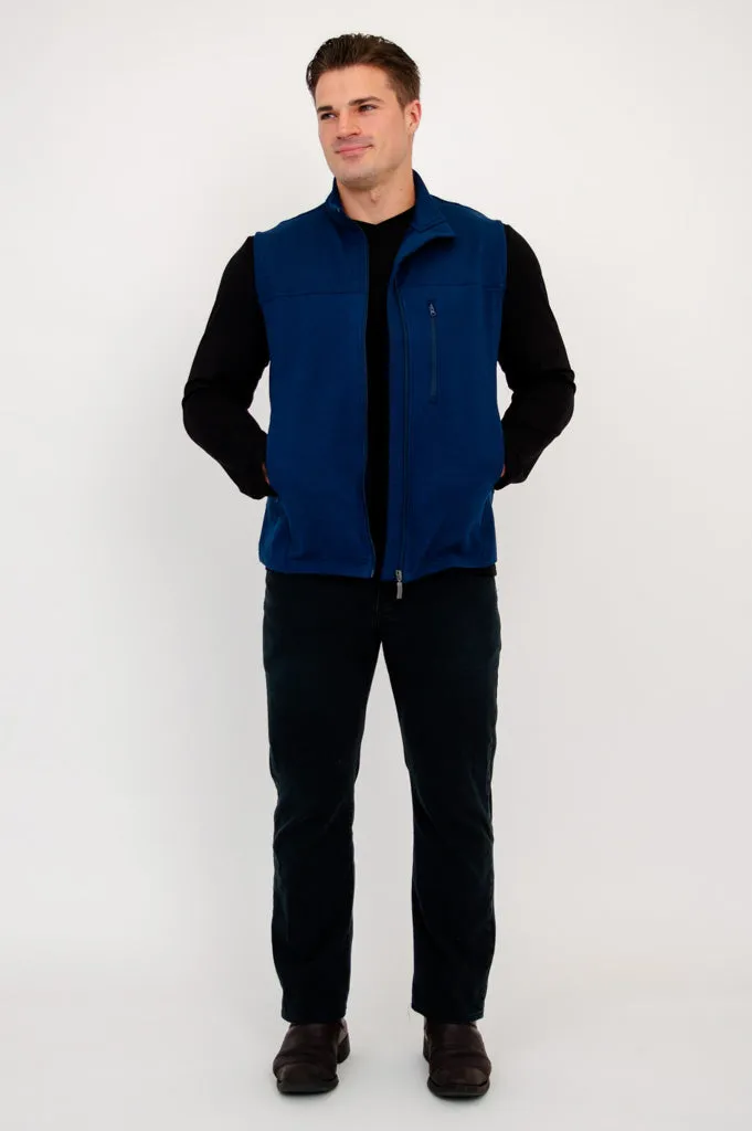 Nick Vest, Indigo, Bamboo Fleece sold by Blue Sky product image thumbnail 3