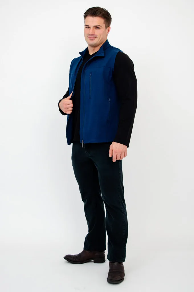 Nick Vest, Indigo, Bamboo Fleece sold by Blue Sky product image thumbnail 5