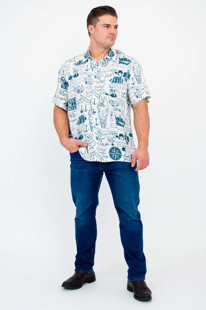 Dino Shirt, Nautical, Woven Bamboo sold by Blue Sky product image thumbnail 2