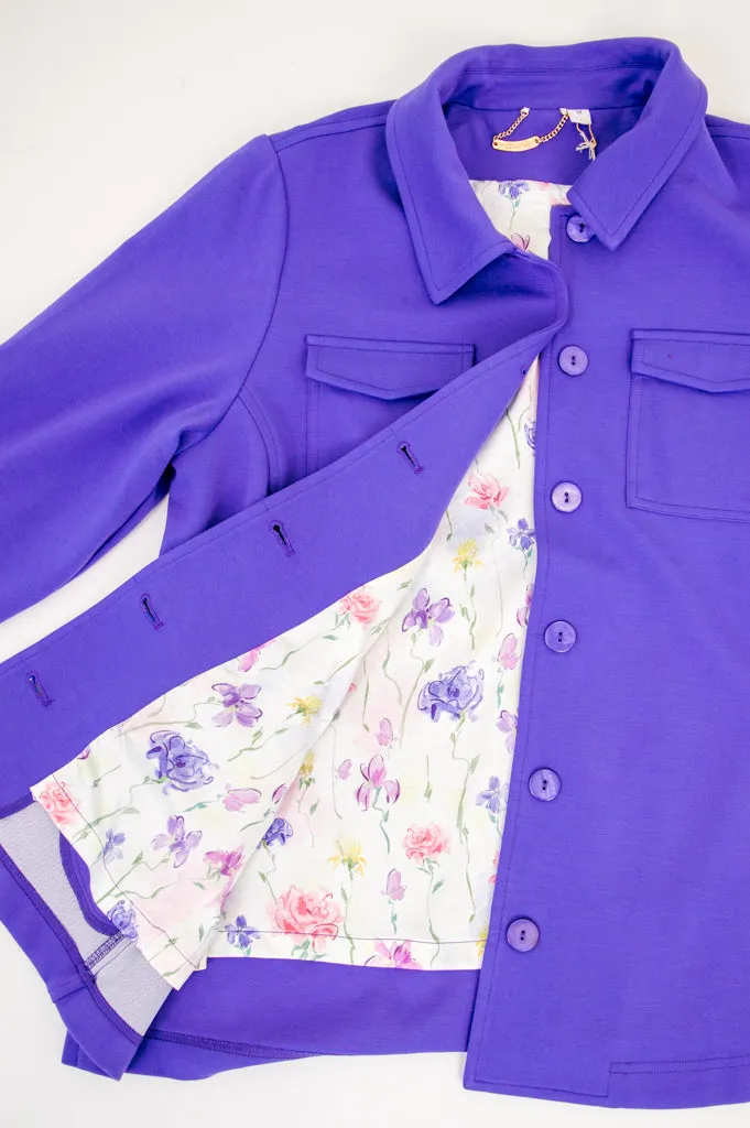 Lolo Jacket, Lavender, Modal sold by Blue Sky product image thumbnail 3