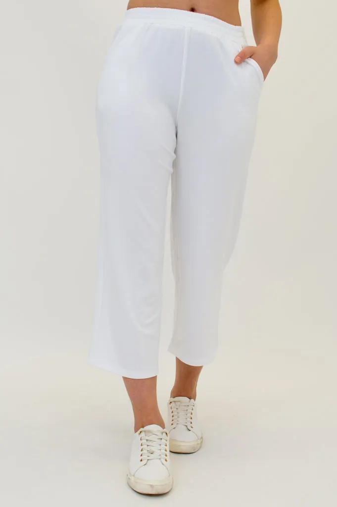 Sky Pants, White, Cotton sold by Blue Sky