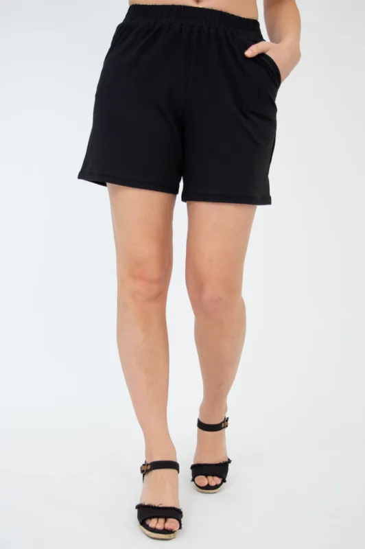 Sky Shorts, Black, Cotton sold by Blue Sky