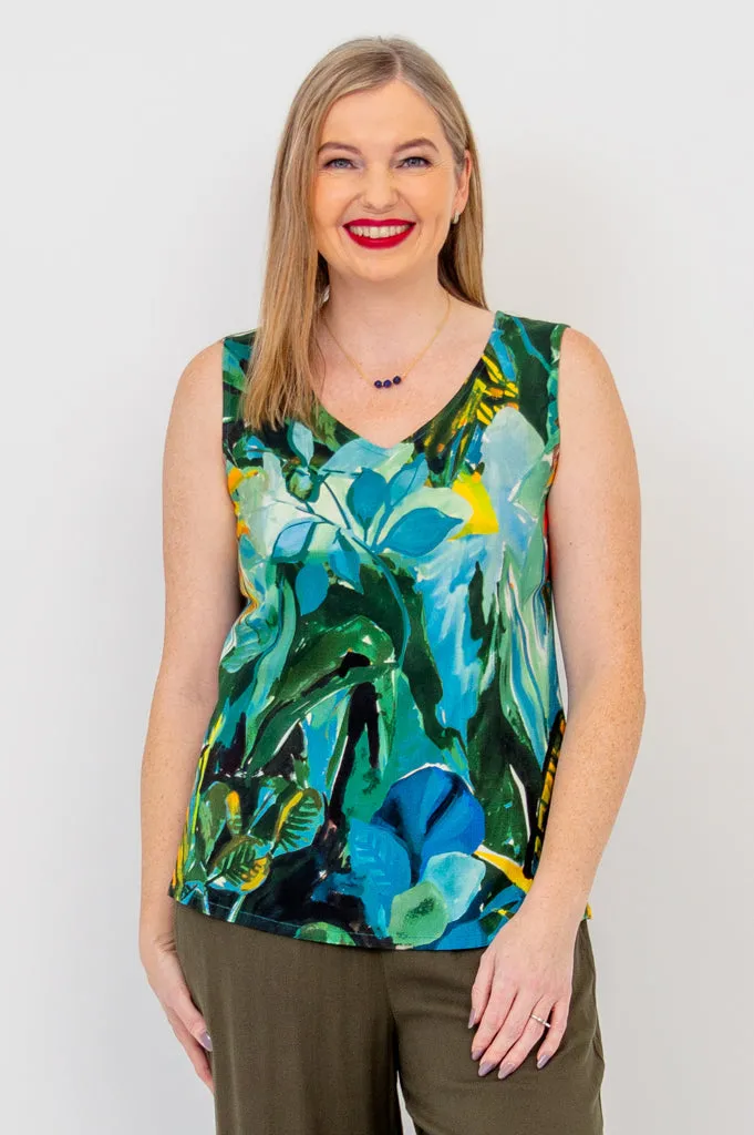 Hannah Tank, Greenroom, Linen Bamboo sold by Blue Sky