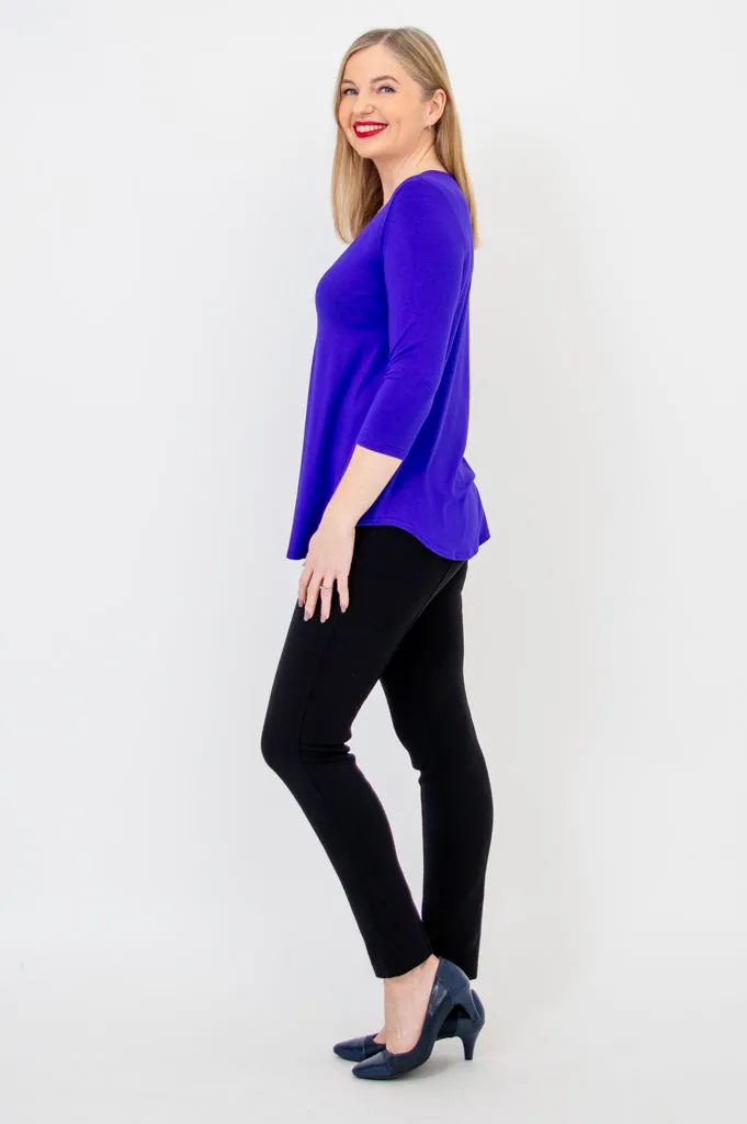 Jackie 3/4 Sleeve, Violet, Bamboo sold by Blue Sky product image thumbnail 3