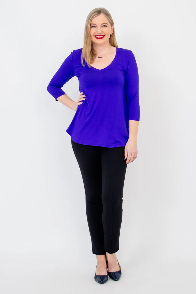 Jackie 3/4 Sleeve, Violet, Bamboo sold by Blue Sky product image thumbnail 4