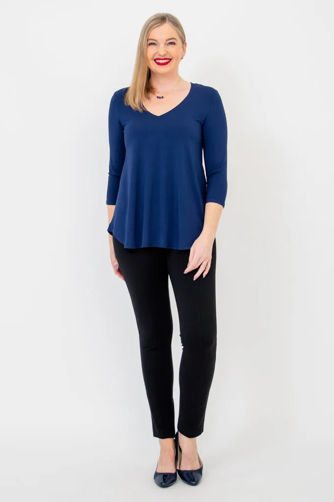 Jackie 3/4 Sleeve, Indigo, Bamboo sold by Blue Sky product image thumbnail 4