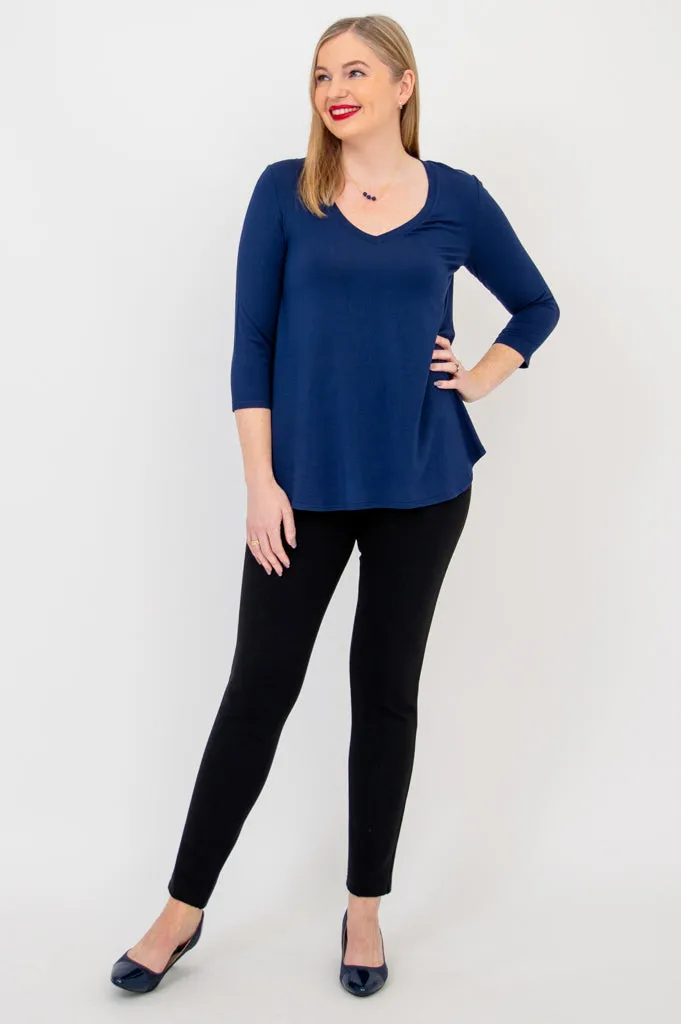 Jackie 3/4 Sleeve, Indigo, Bamboo sold by Blue Sky product image thumbnail 3