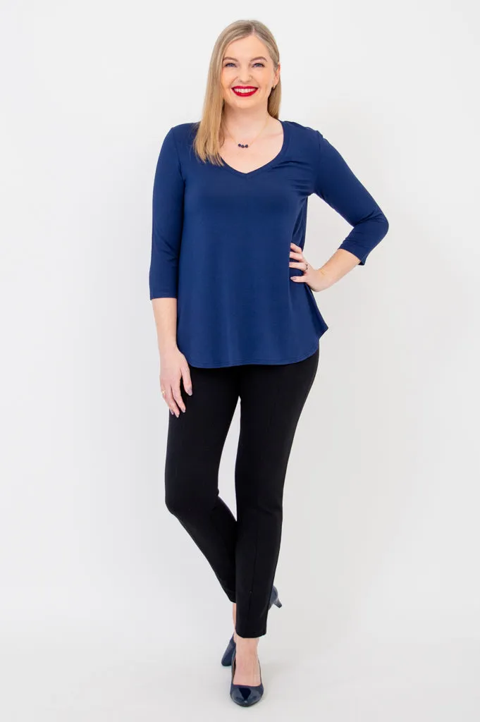 Jackie 3/4 Sleeve, Indigo, Bamboo sold by Blue Sky product image thumbnail 2