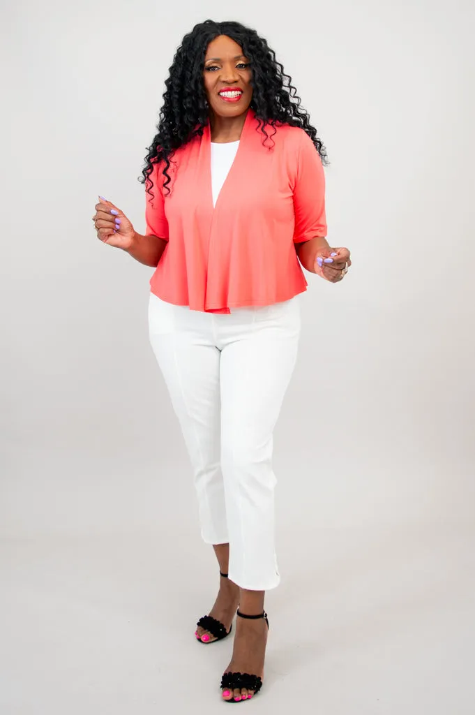 Doda Jacket, Coral, Bamboo -Final Sale sold by Blue Sky product image thumbnail 2