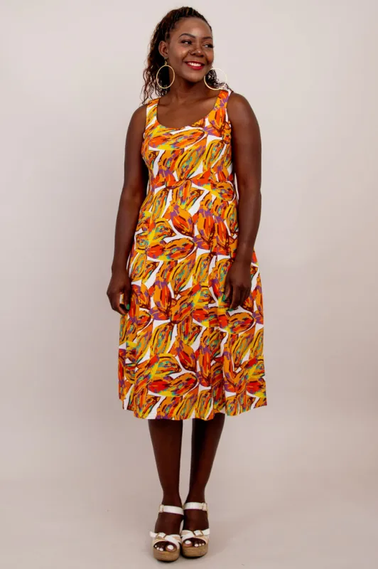 Shauna Dress, Koko, Linen Bamboo - Final Sale sold by Blue Sky