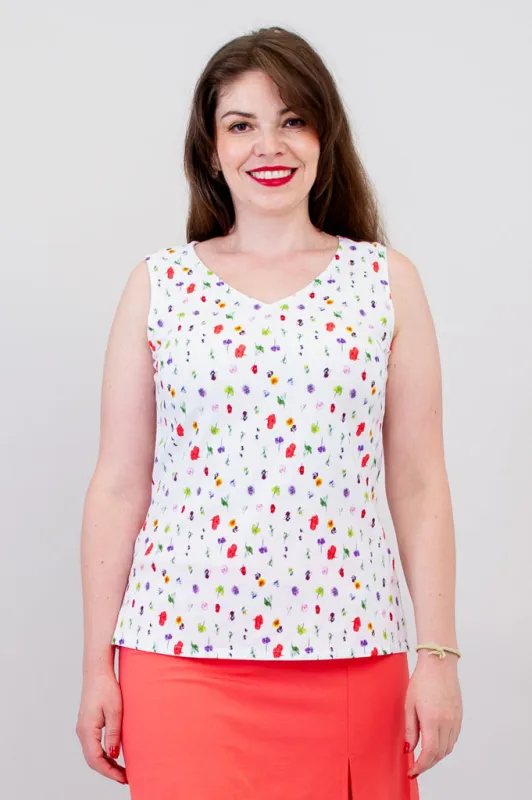 Hannah Tank, Honey, Linen Bamboo -Final Sale sold by Blue Sky