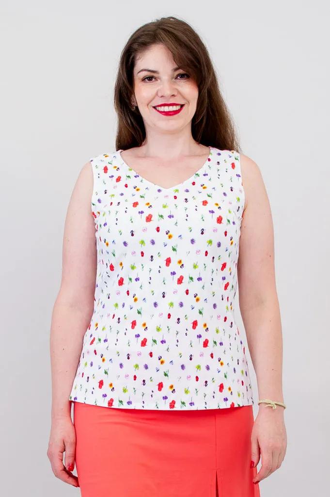 Hannah Tank, Honey, Linen Bamboo -Final Sale sold by Blue Sky