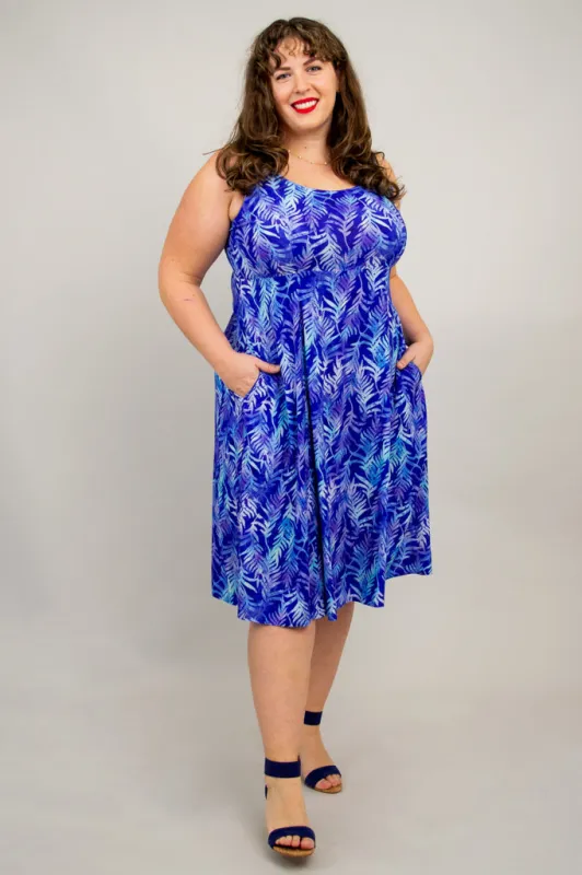 Shauna Dress, Palma, Linen Bamboo sold by Blue Sky