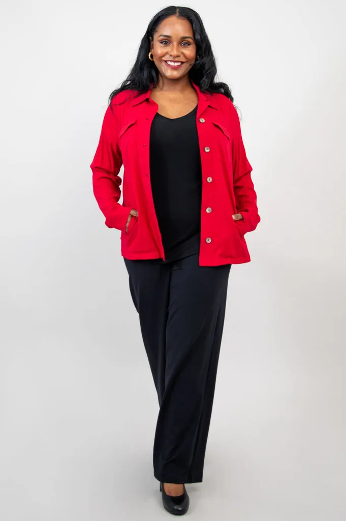 Lauren Jacket, Lipstick, Linen Bamboo sold by Blue Sky product image thumbnail 4