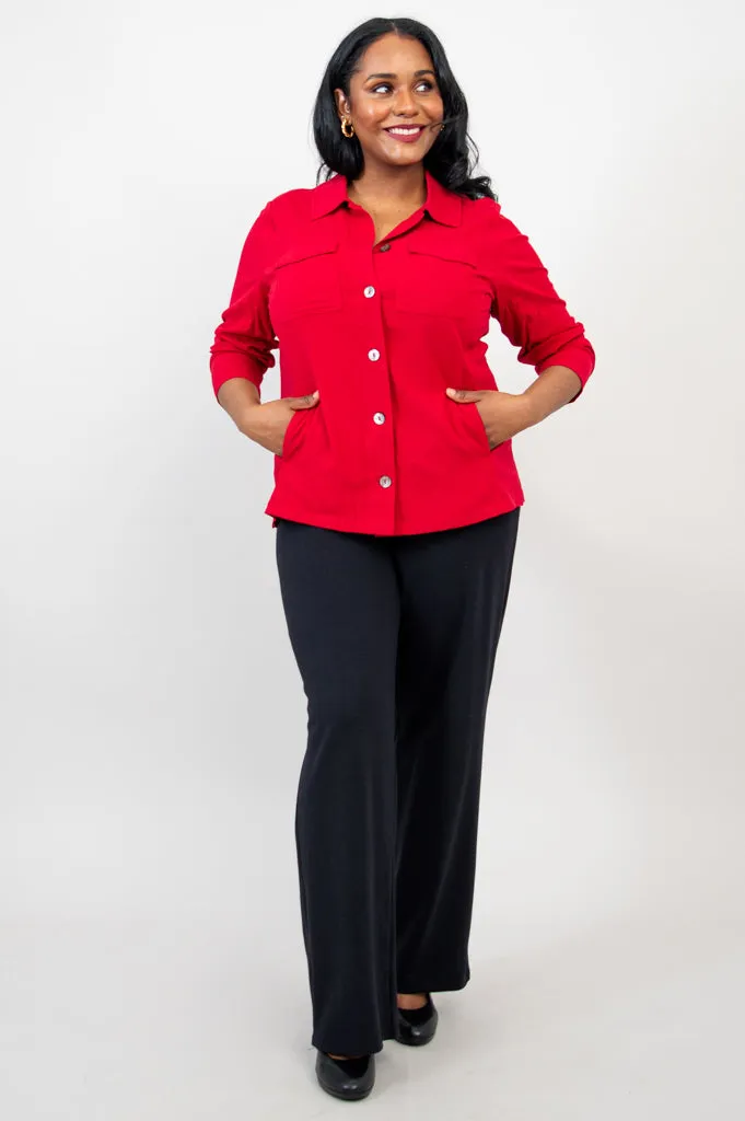 Lauren Jacket, Lipstick, Linen Bamboo sold by Blue Sky product image thumbnail 2