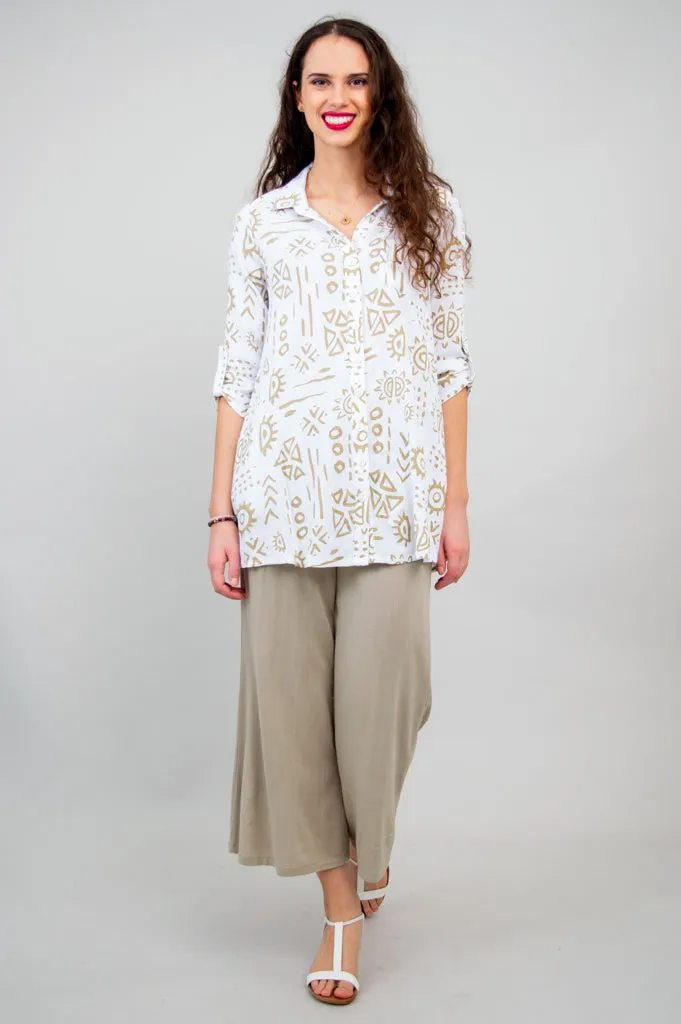 Celine Blouse, Suna, Linen Bamboo- Final Sale sold by Blue Sky product image thumbnail 5