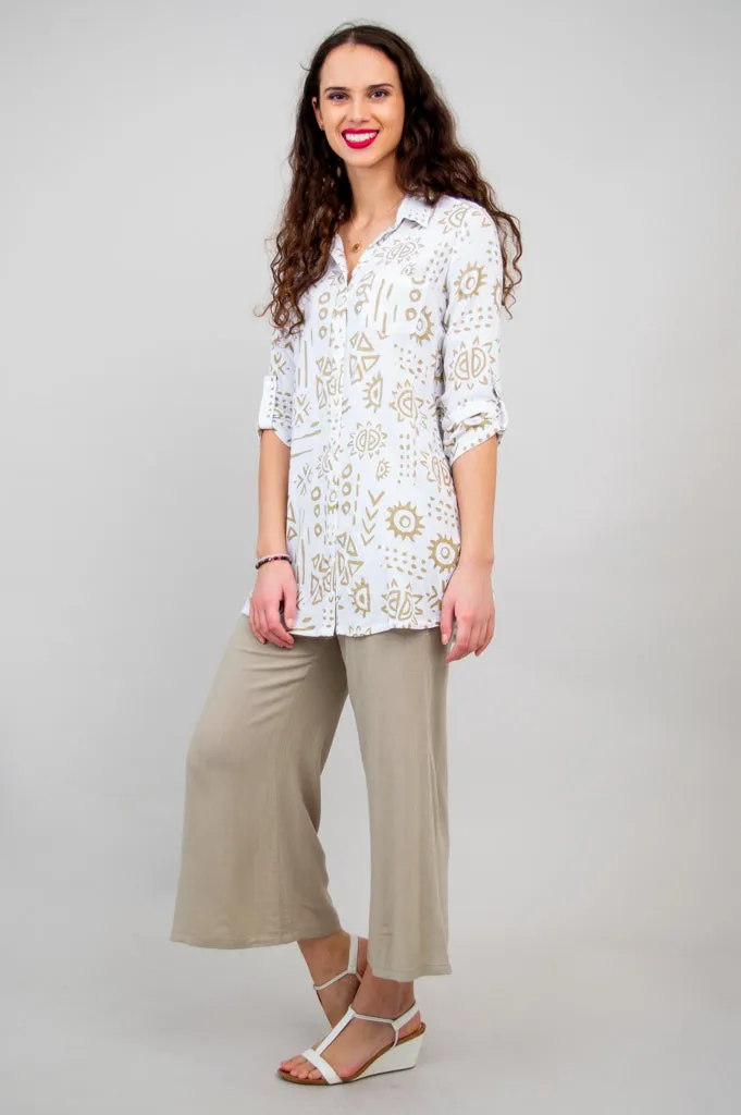 Celine Blouse, Suna, Linen Bamboo- Final Sale sold by Blue Sky product image thumbnail 4