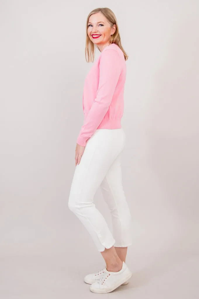 Tellie Cardigan, Pink, Cotton sold by Blue Sky product image thumbnail 5