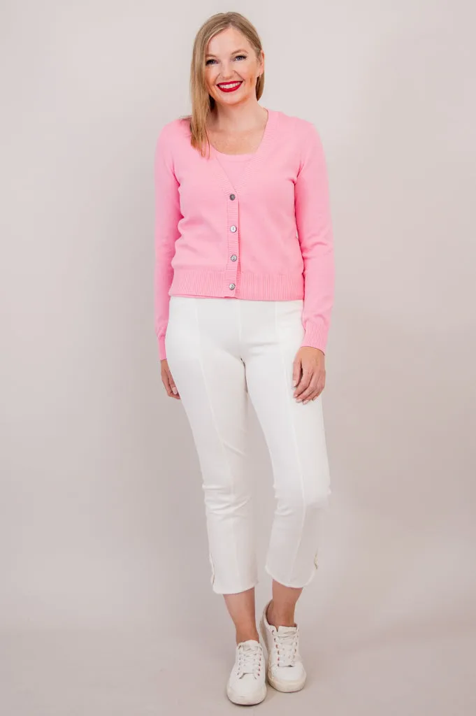 Tellie Cardigan, Pink, Cotton sold by Blue Sky product image thumbnail 2