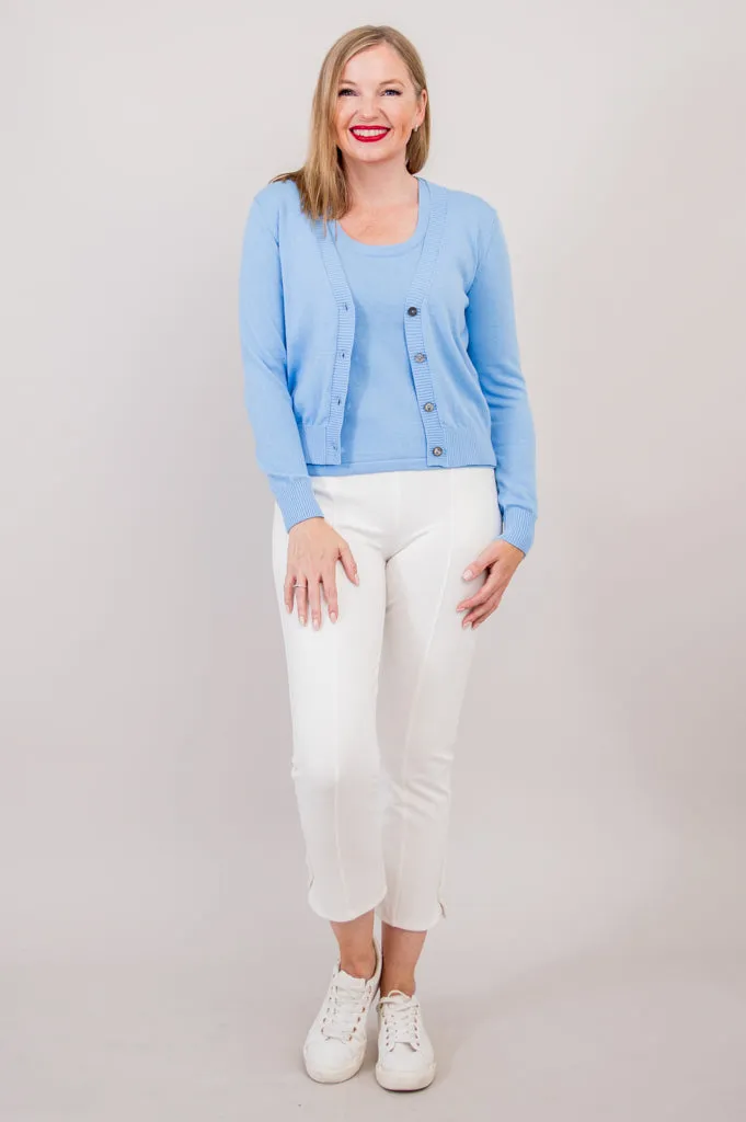 Tellie Cardigan, Blue, Cotton sold by Blue Sky product image thumbnail 4