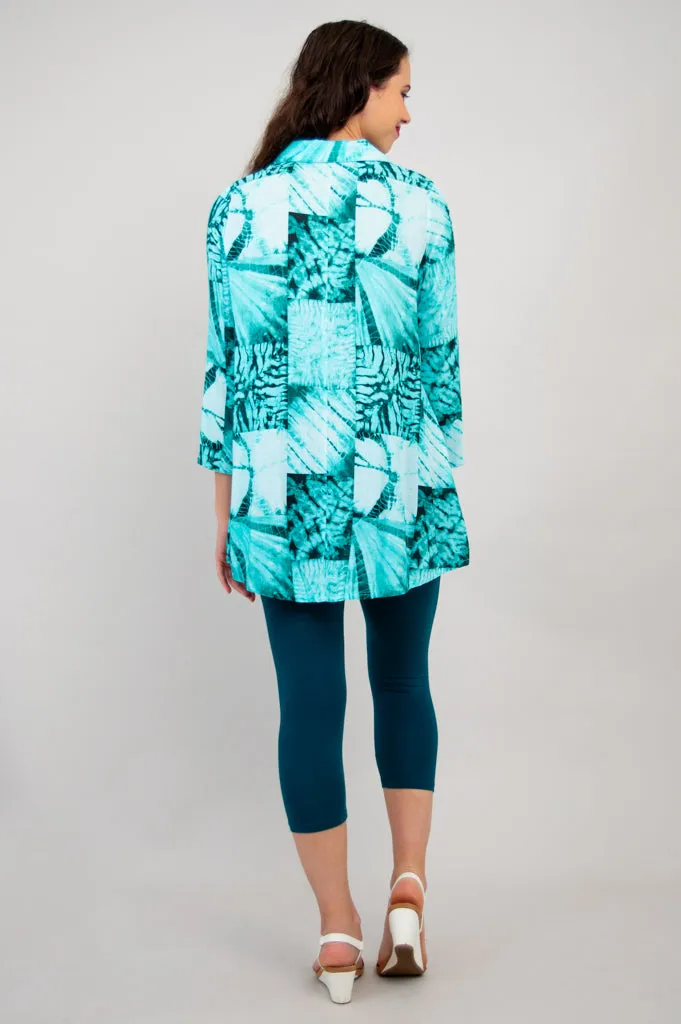 Celine Blouse, Shibori, Linen Bamboo- Final Sale sold by Blue Sky product image thumbnail 5