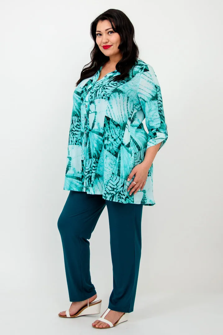 Celine Blouse, Shibori, Linen Bamboo- Final Sale sold by Blue Sky product image thumbnail 2