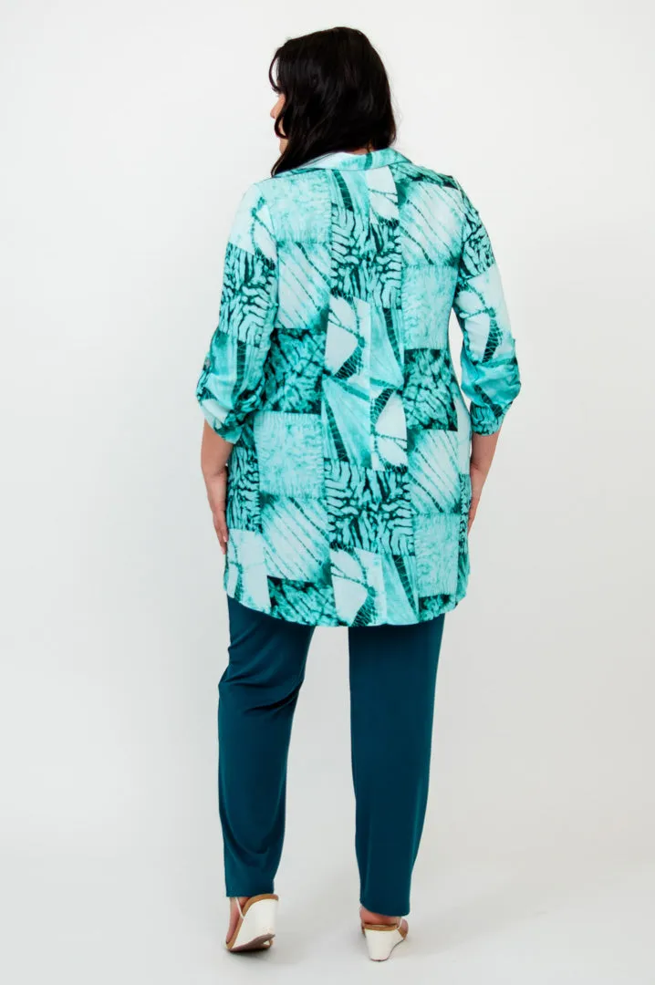 Celine Blouse, Shibori, Linen Bamboo- Final Sale sold by Blue Sky product image thumbnail 4