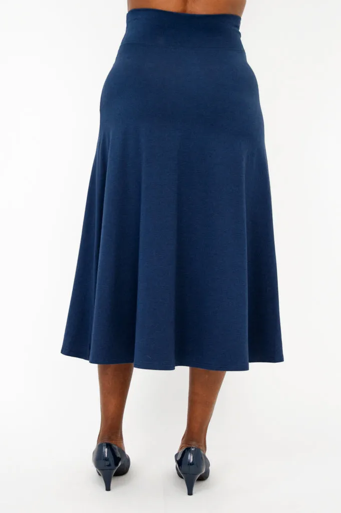 Gillian Skirt, Indigo, Bamboo sold by Blue Sky product image thumbnail 5