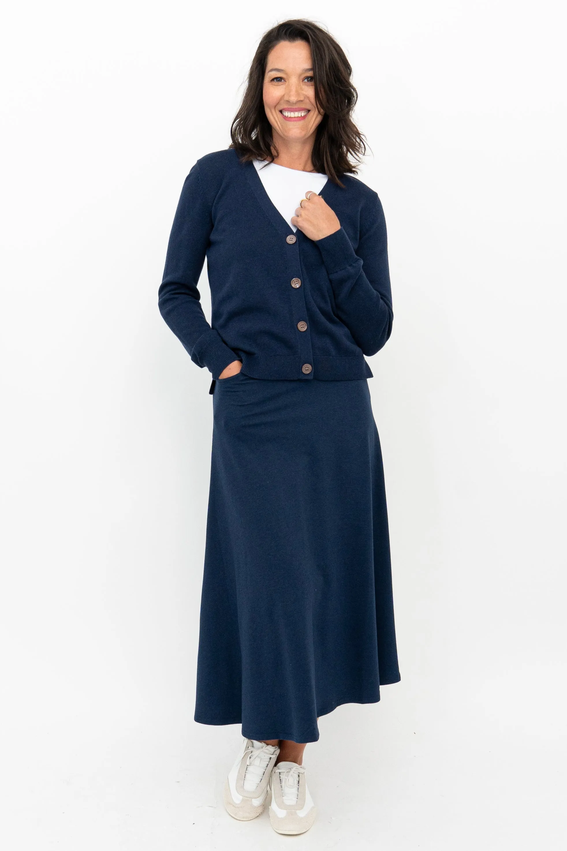 Gillian Skirt, Indigo, Bamboo sold by Blue Sky product image thumbnail 4