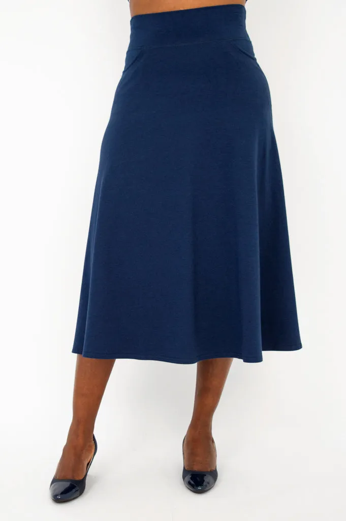 Gillian Skirt, Indigo, Bamboo sold by Blue Sky product image thumbnail 3