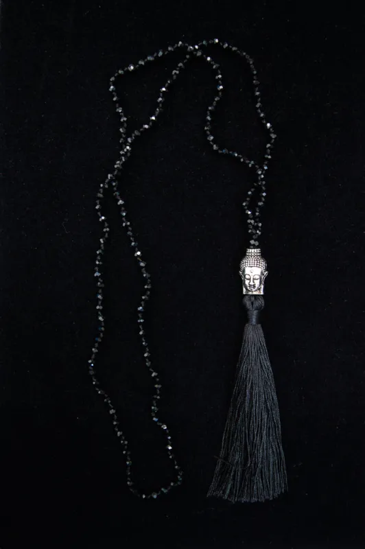 Buddha Necklace, Black sold by Blue Sky